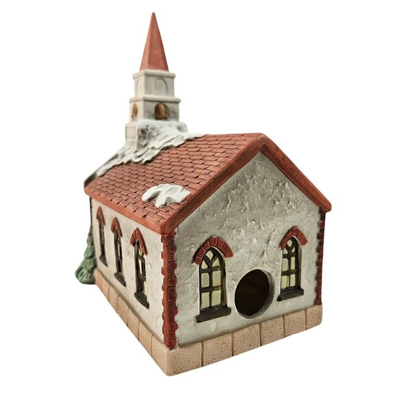 National Decorations Porcelain Church Americana Christmas Collectibles Vintage - Picture 4 of 11